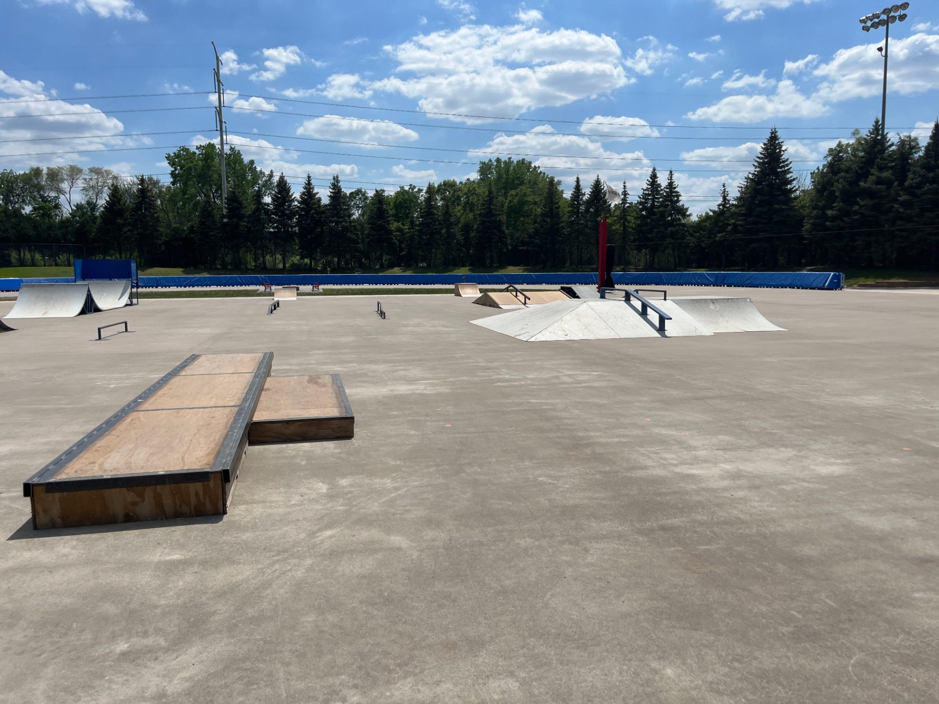 another ice rink skatepark with perfect ground